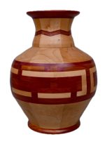 #185 Brazilian Cherry, Purple Heart, Maple 20.5”x 15"