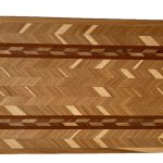 #CB243. Hickory, Brazilian Cherry. 17” X 11”