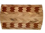 #CB256. White Oak, Brazilian Cherry. 16” X 9/34”
