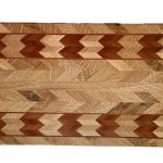 #CB256. White Oak, Brazilian Cherry. 16” X 9/34”