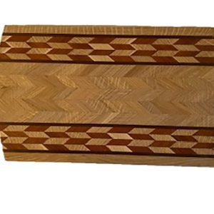 #CB260. White Oak, Brazilian Cherry. 18” x 10”