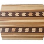 #CB267. Hickory, walnut. 15 1/2” x 12”
