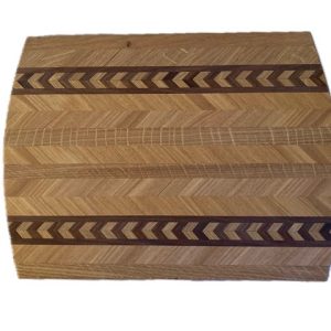 #CB268. White Oak, Hickory. 15 1/2” x 11 1/2”