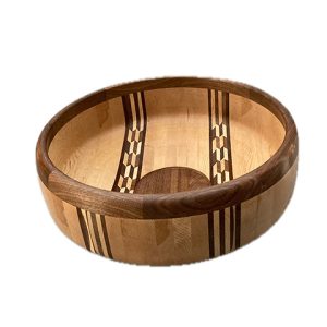 #B245. Maple, walnut, 15"x 6"