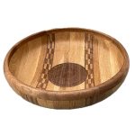#B246. White oak, walnut 15" x 4 1/2"