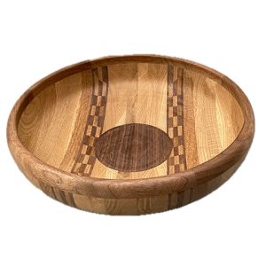 #B246. White oak, walnut 15" x 4 1/2"