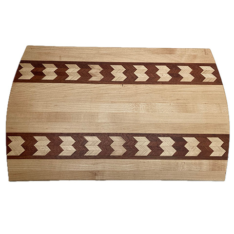 #CB265. Maple, walnut 16” x 11”