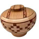 #B263. Maple, Brazilian Cherry. 14”x 12”