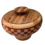 #B264. Hickory, Brazilian Cherry. 14” x 12”
